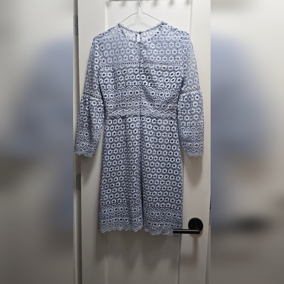 J. Crew Light Blue Daisy Lace Dress - Picture 2 of 2